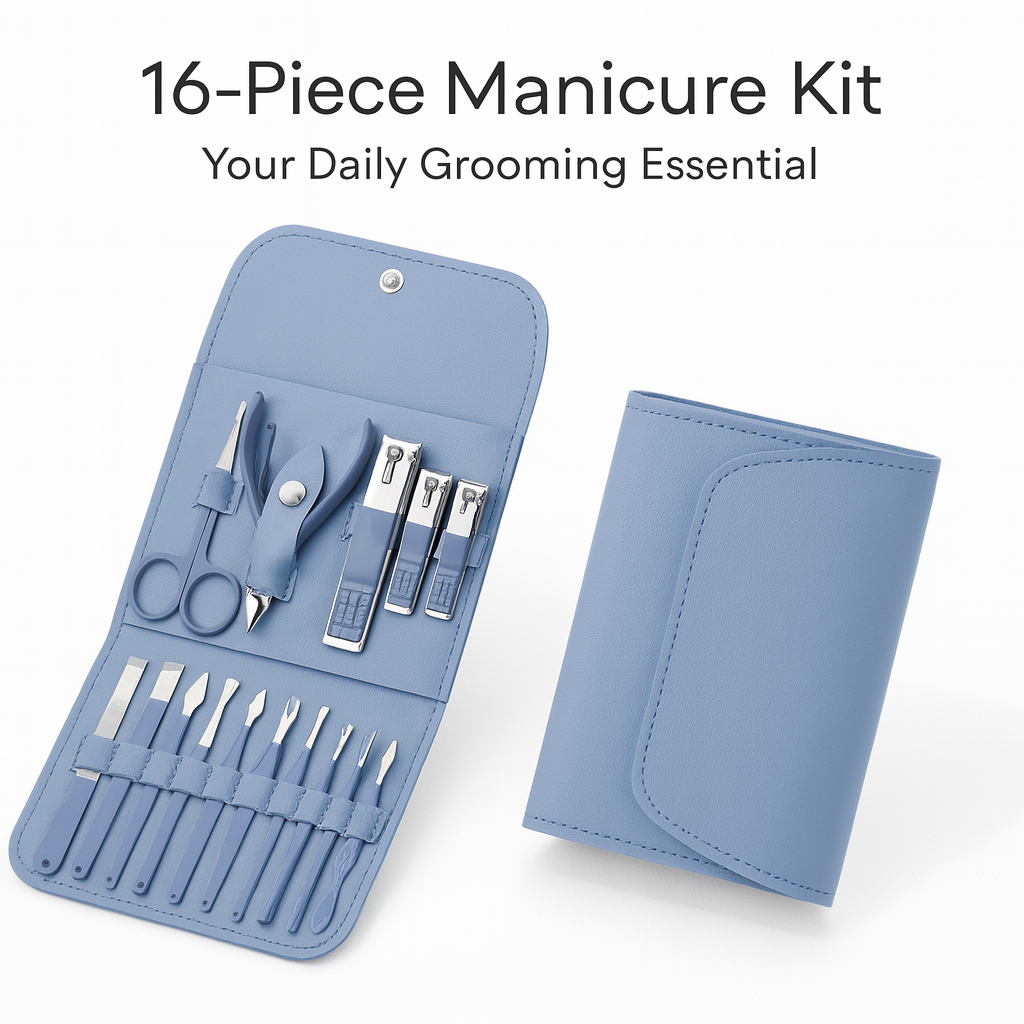 Glamorix 16 PCS Stainless Steel Manicure Pedicure Set - Image 3