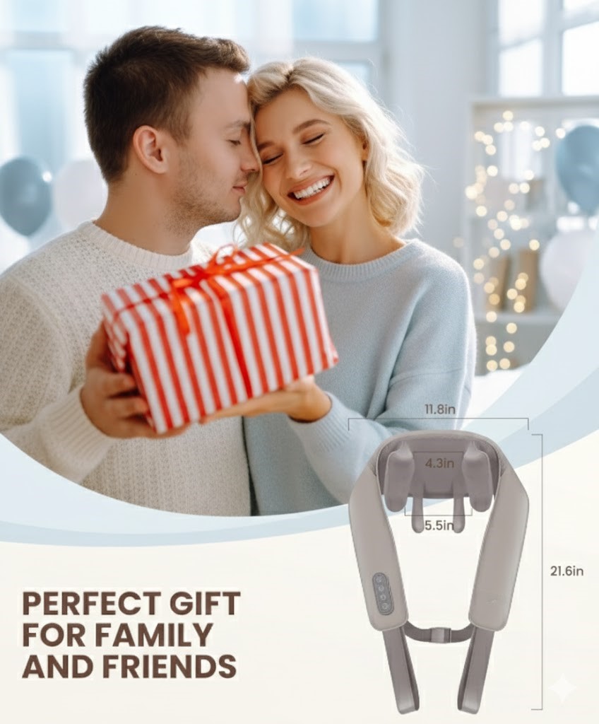 Neck Shoulder Massager with Heat & Vibration - Image 6